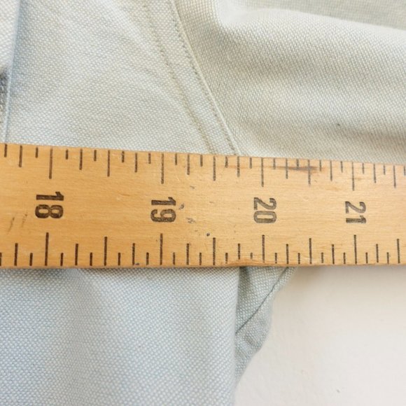 RIVAY Blue Mens Shirt Small Denim Pocket Light Pearl Snap Cabincore Barn USA - Picture 4 of 13